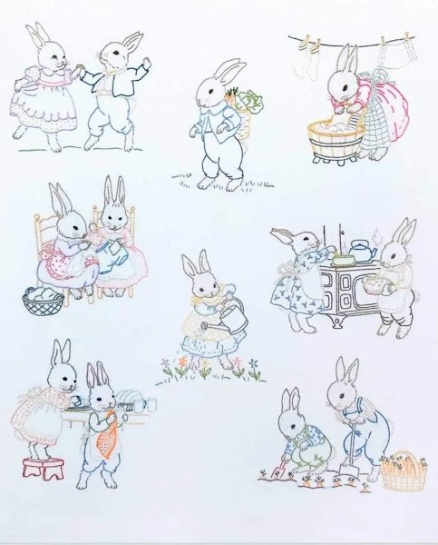 Yesterday's Charm - Cottontails - Grandma's Attic Quilting