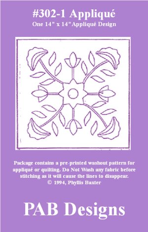 PAB Designs - 302-1 Floral Design