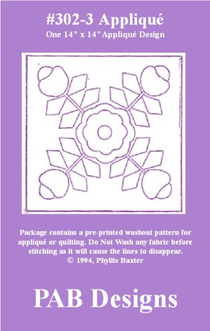 PAB Designs - 302-3 Floral Design