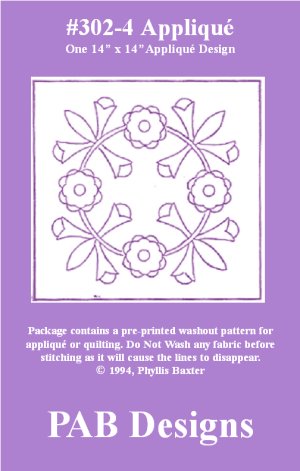 PAB Designs - 302-4 Floral Design