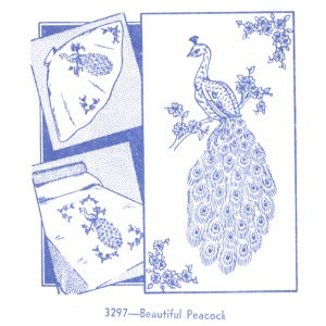 Aunt Martha 3297 - Beautiful Peacock
