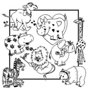 Aunt Martha 3891 - Whimsical Animals