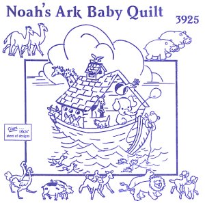 Aunt Martha 3925 - Noah’s Ark Baby Quilt
