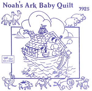 Aunt Martha 3925 - Noah’s Ark Baby Quilt