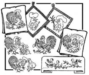 Aunt Martha 3974 - Chicken Romance