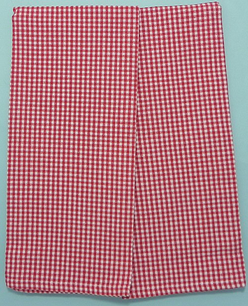 Mini Check Dishtowels in Red