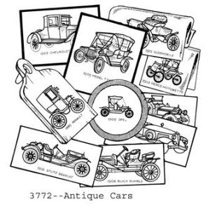 Aunt Martha 3772 - Antique Cars