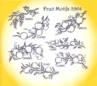 Aunt Martha 3964 - Fruit Motifs