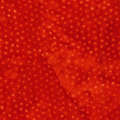 Majestic Batiks - 006 dots Dark Red Orange