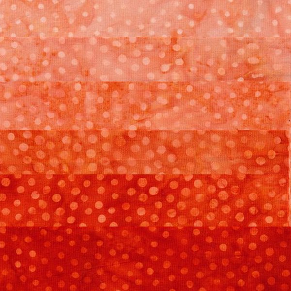 Majestic Batiks - Six Orange Dots