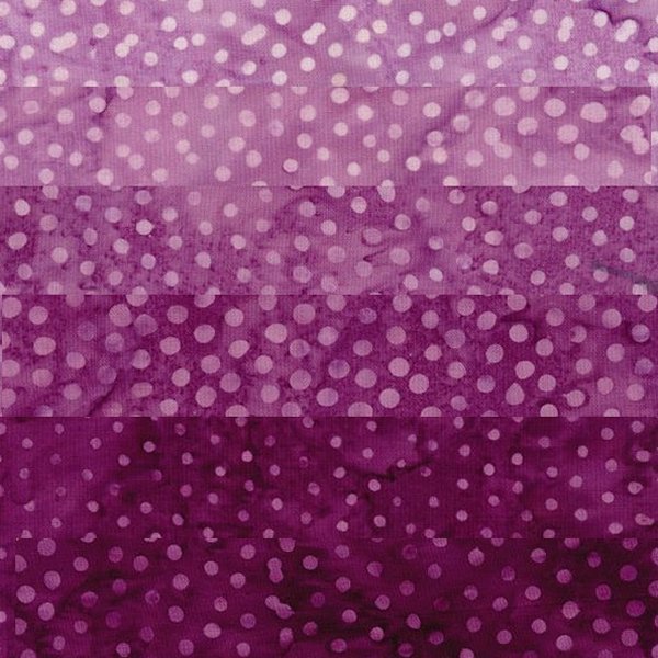 Majestic Batiks - Dots Six Red Violets