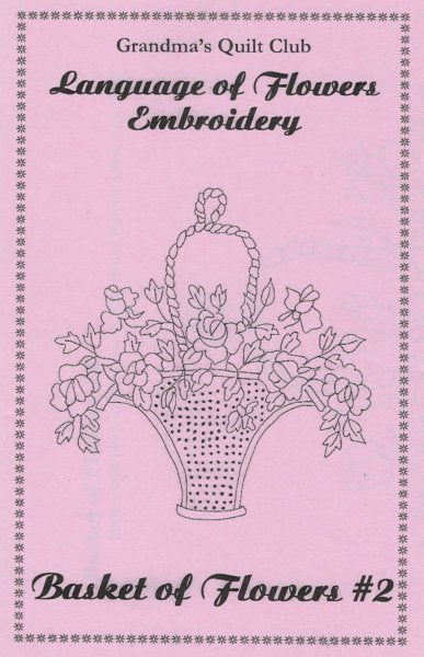 Penny Saver Embroidery - Basket of Flowers #2