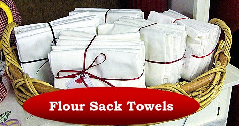 Aunt Martha's Stitch 'Em Up Flour Sack Towels 18x28 2-Pkg-White