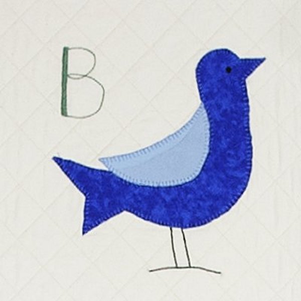 B is for Bird from Alphabet Quilt