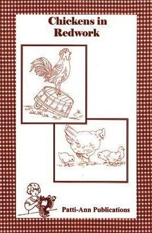 Chickens in Redwork Tea Towels