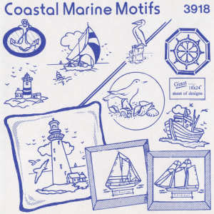 Aunt Martha 3918 - Coastal Marine Motifs