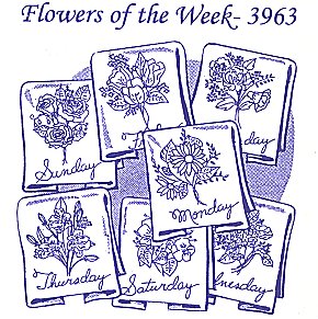 Aunt Martha 3963 - Flowers of the Week