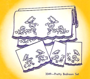Aunt Martha 3049 - Pretty Bedroom Set