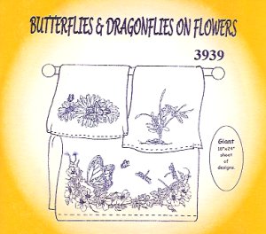 Aunt Martha 3939 - Butterflies & Dragonflies