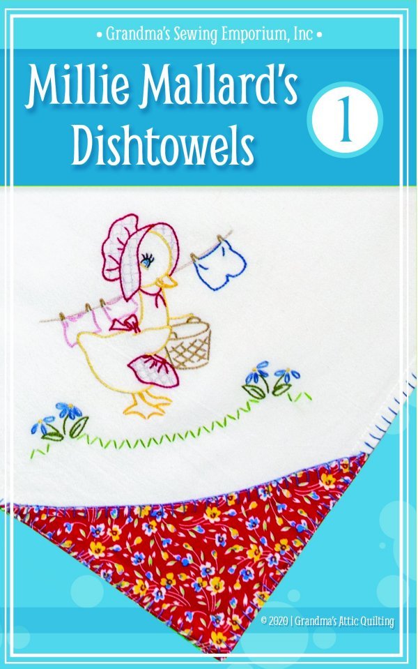 Millie Mallard Dishtowel #1