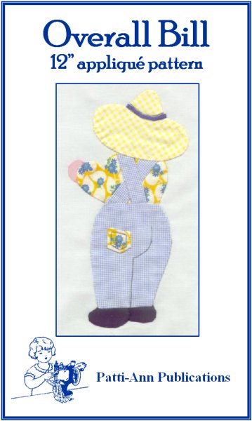 Overall Bill Quilt Block Pattern – Grandma's Attic Quilting