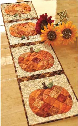Patchwork Pumpkin Table Runner