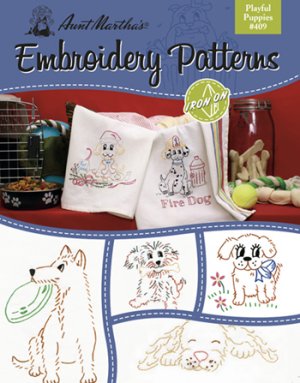 Aunt Martha Book -#409 Playful Puppies