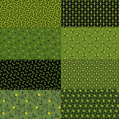 Poison Greens Fabric Bundle