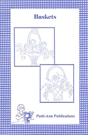 Baskets Embroidery for Tea Towels