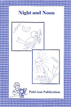 Night and Noon Embroidery for Tea Towels