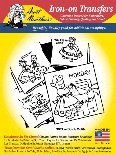 Aunt Martha 3021 - Dutch Motifs
