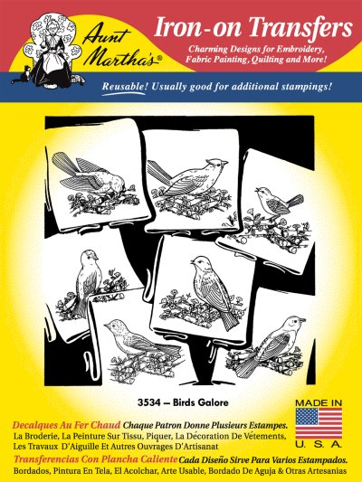 Aunt Martha 3534 - Birds Galore
