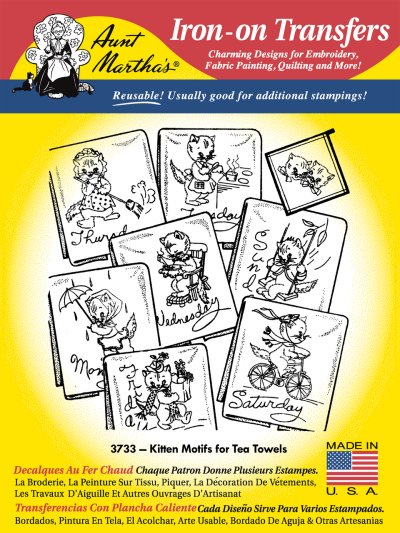 Aunt Martha 3733 - Kitten Motifs