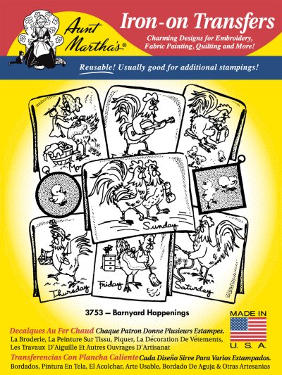 Aunt Martha 3753 - Barnyard Happenings