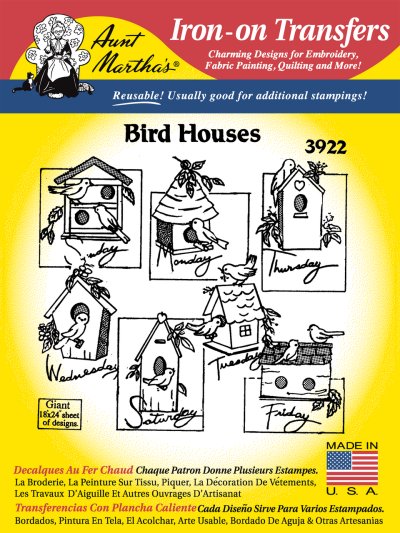 Aunt Martha 3922 - Bird Houses