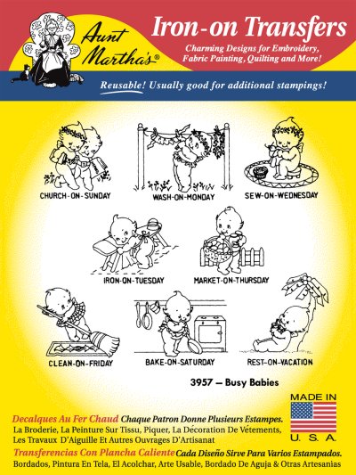Aunt Martha 3957 - Busy Babies