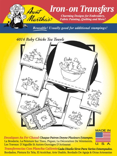 Aunt Martha 4014 - Baby Chicks Tea Towels