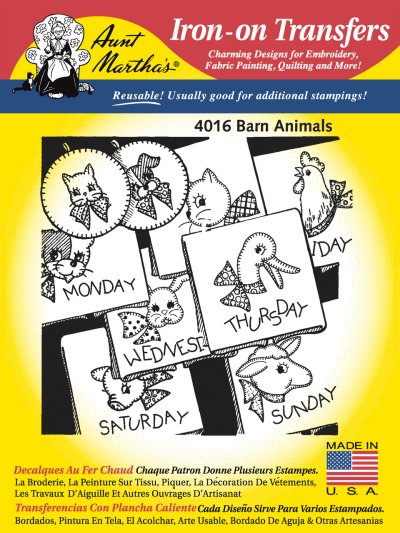 Aunt Martha 4016 - Barn Animals