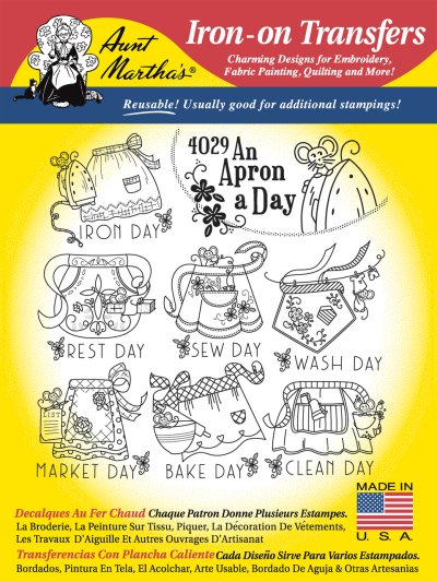 Aunt Martha 4029 - An Apron A Day