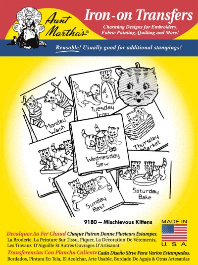 Aunt Martha 9180 - Mischievous Kittens