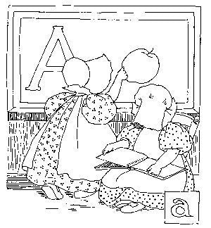 Sunbonnet Babies Block A