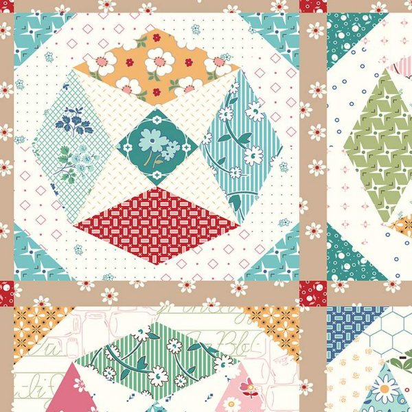 FLEA MARKET Windows BOXeD QUILT Kit 2024 | Riley Blake Designs | Lori Holt| Bee in my Bonnet Designs | Gift Retro Quilt Top Kit