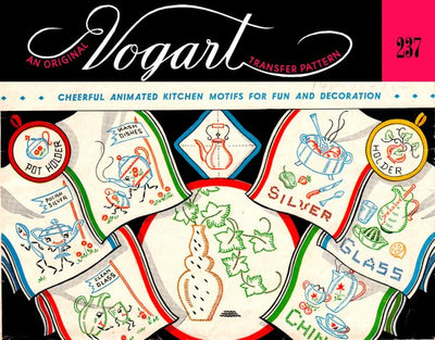 Vogart - #237 Cheerful Animal Kitchen Motifs Transfer Pattern