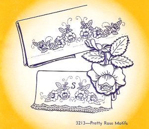 Aunt Martha 3213 - Pretty Rose Motifs - Grandma's Attic Quilting