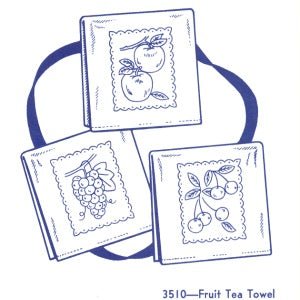 Aunt Martha 3510 - Fruit Tea Towel - Grandma's Attic Quilting