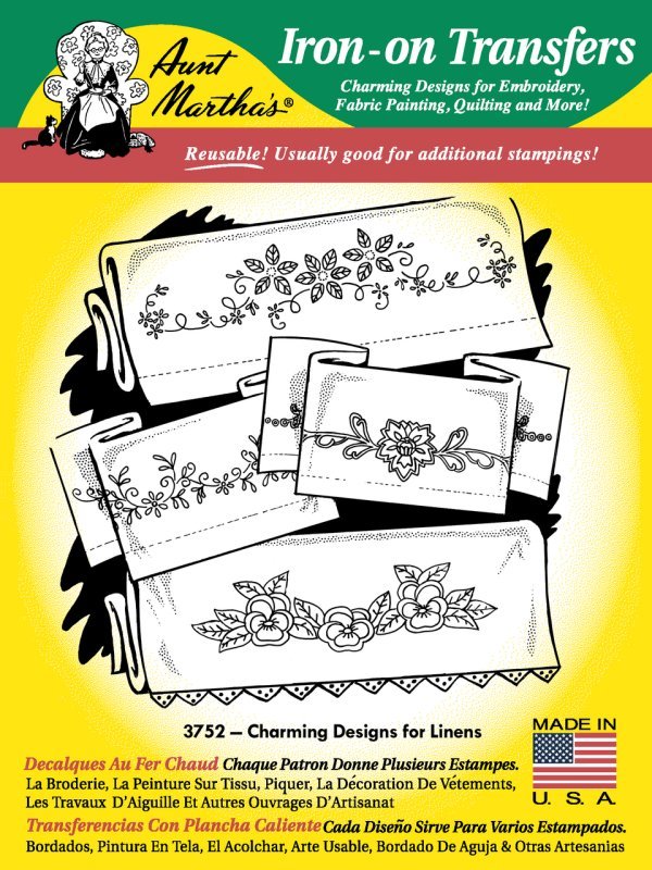 Aunt Martha 3752 - Charming Designs for Linens - Grandma&