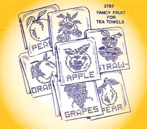 Aunt Martha 3787 - Fancy Fruit for Tea Towels - Grandma's Attic Quilting
