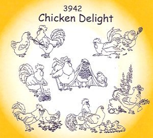 Aunt Martha 3942 - Chicken Delight - Grandma's Attic Quilting
