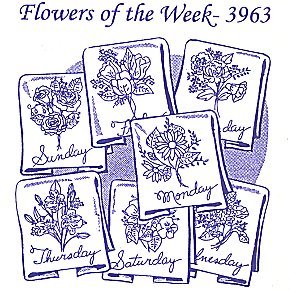 Aunt Martha 3963 - Flowers of the Week - Grandma's Attic Quilting