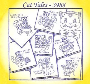 Aunt Martha 3988 - Cat Tales - Grandma's Attic Quilting